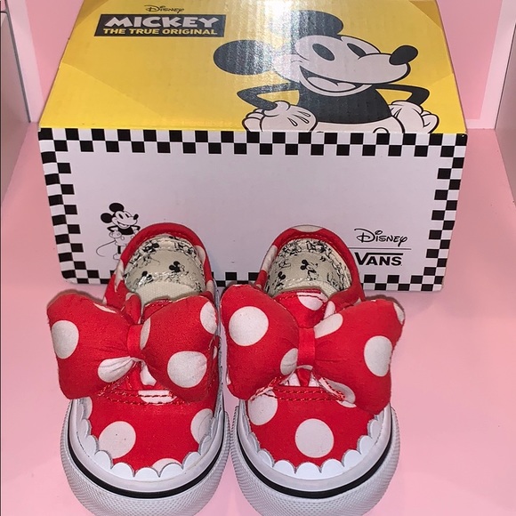 Vans Other - 2c Disney Minnie’s Bow Vans Red/White (PRICE FIRM)